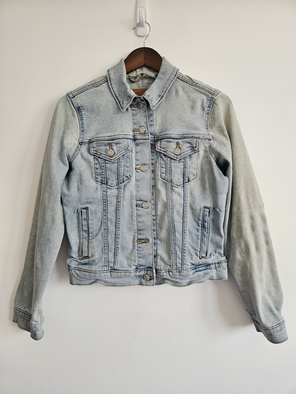 Levi Strauss S Small Jean Jacket Trucker Denim Blue Light wash